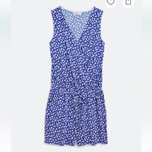 Kaileigh Blue Floral Romper